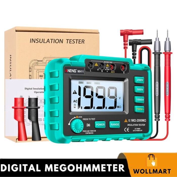 Jual Megger Megohmmeter Digital Ohm Meter Insulation Resistance