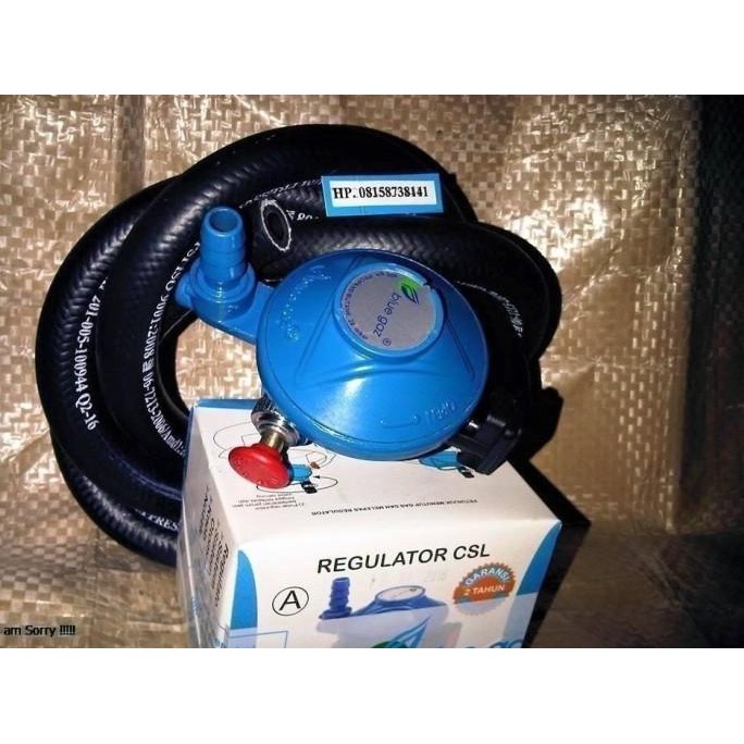 Regulator CSL Bluegas Selang BLUEGAZ Anti Meledak Super Aman