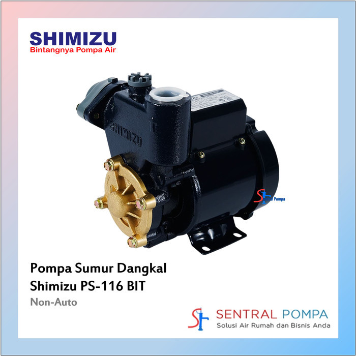 PROMO MESIN POMPA AIR SUMUR GALI DANGKAL BOR 125WATT MANUAL SHIMIZU PS 116