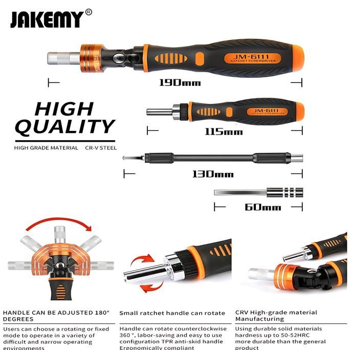 OBENG TOOL SET MEREK JAKEMY JM-6111 ORIGINAL