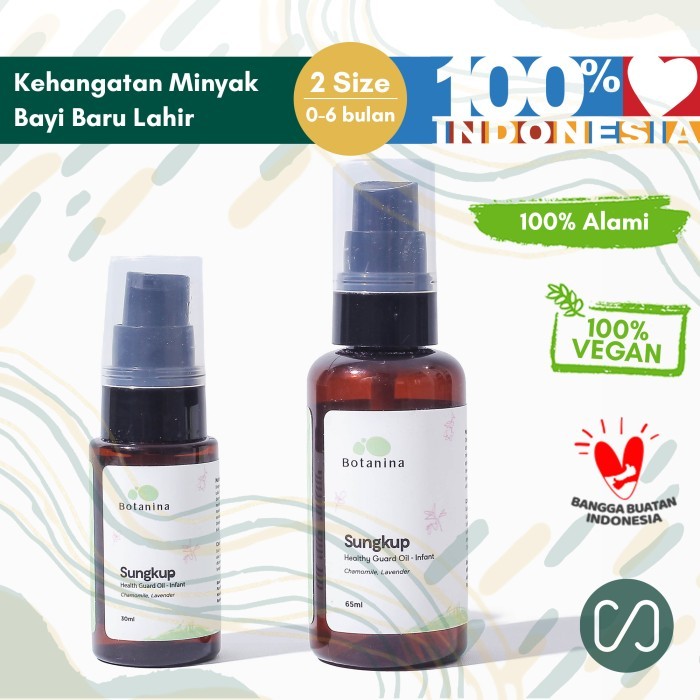 Botanina Sungkup Healthy Guard Oil Infant Newborn 30&65Ml Minyak Bayi
