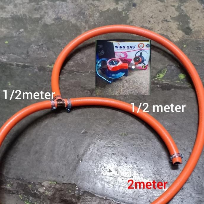 SELANG GAS CABANG+REGULATOR WIN GAS W900