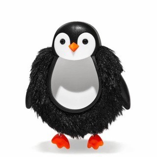 BBW CAR FRAGRANCE HOLDER FUZZY PENGUIN VISOR CLIP