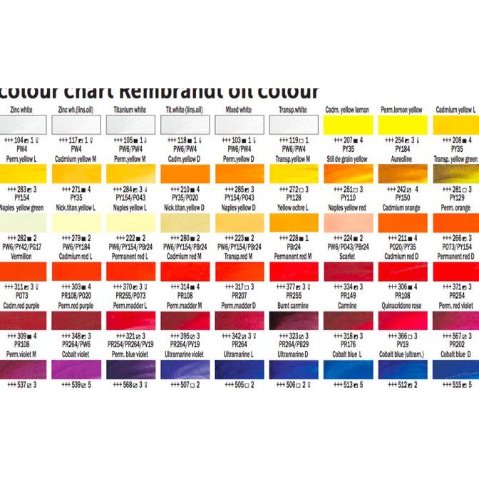 

Rembrandt Oil Colour Tube 40 Ml Seri 1 Original Dan Terlaris