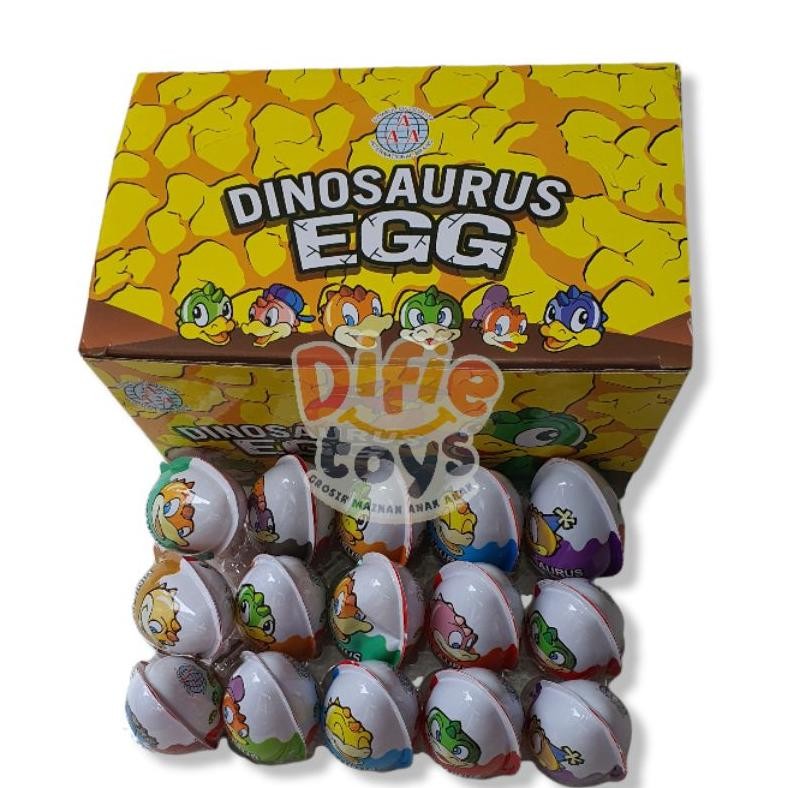 

Lm - 30 pcs permen telur dinosaurus cockat compound mainan dino box dinosaurus egg