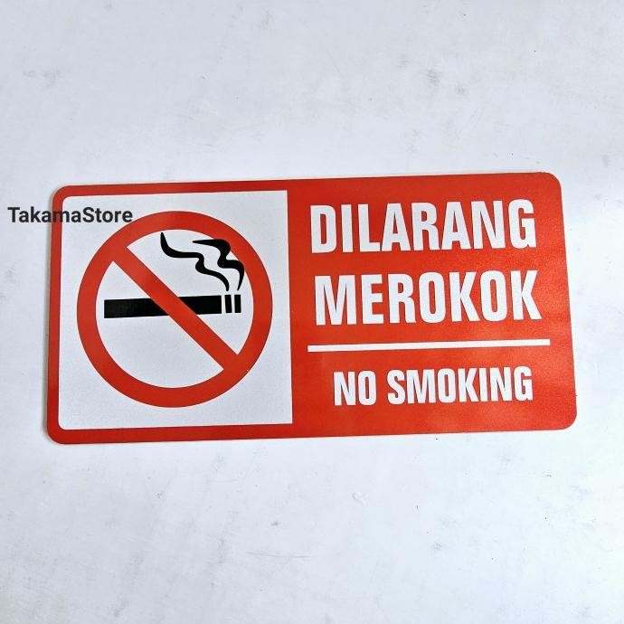 

Rambu Dilarang Me ( No Smoking ) 30Cm X 15Cm Akrilik Terlaris