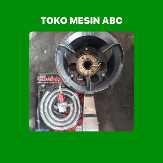 KOMPOR GAS SOLID otomatis+selang regulator