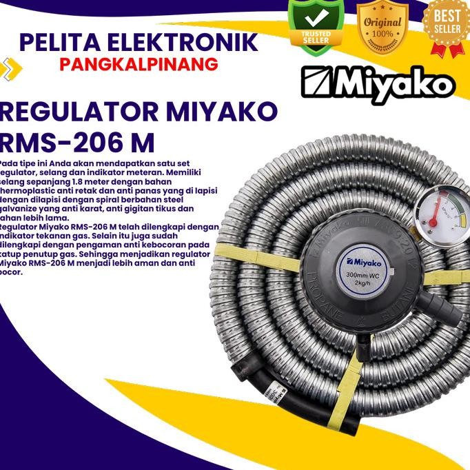 Selang Gas Miyako Regulator RMS-206M / Miyako Regulator RMS-206MS