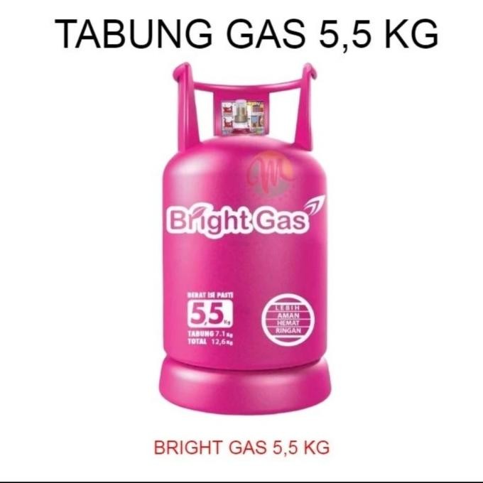 Tabung Gas LPG BRIGHT GAS 5,5KG 5.5 Kg Kosong
