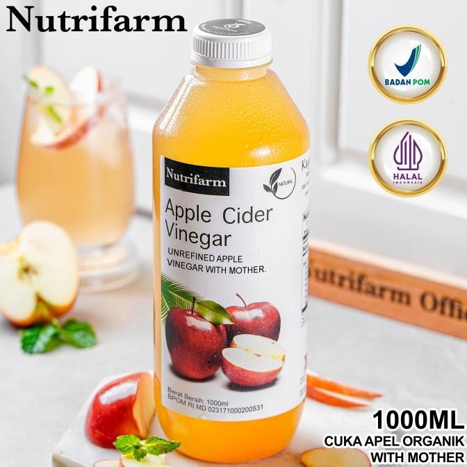 

CUKA APEL ORIGINAL ORGANIK 1000ML / APPLE CIDER VINEGAR [terbaik]