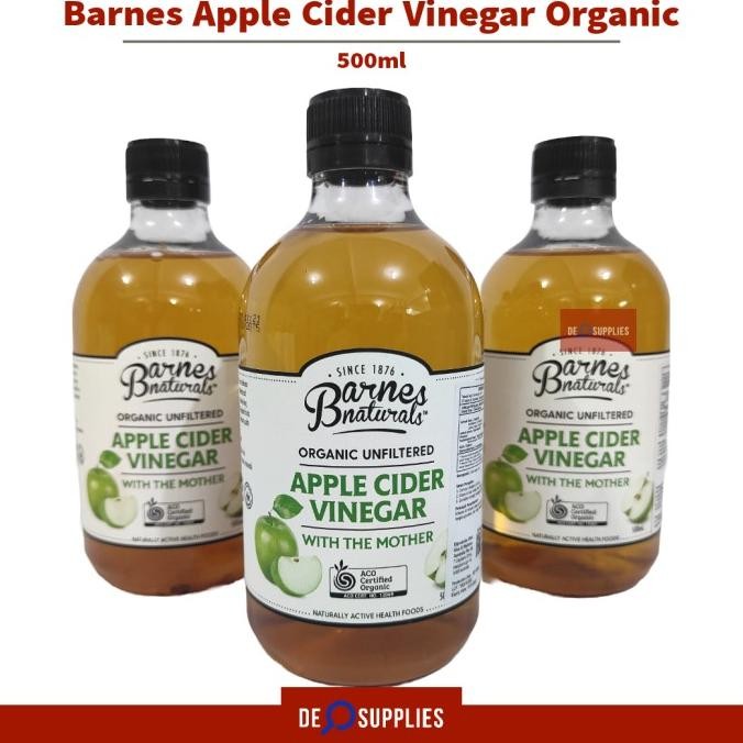 

Barnes Naturals Apple Cider Vinegar Organic 500ml - Cuka Apel Australi [terbaik]