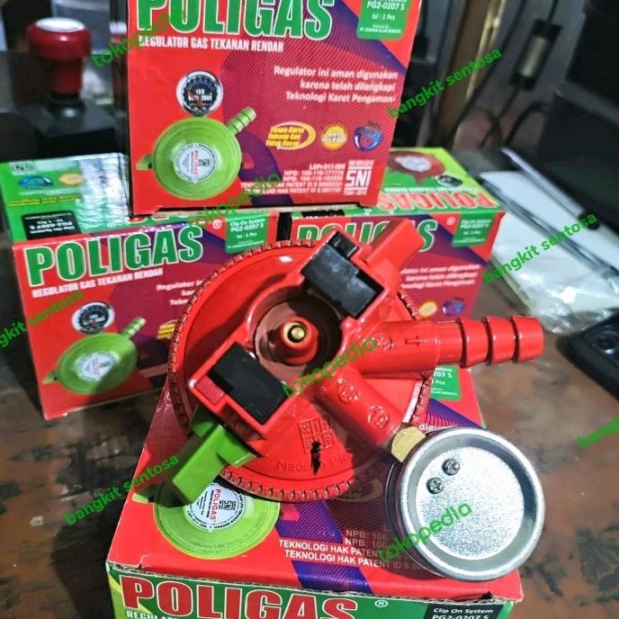 regulator gas double lock poligas
