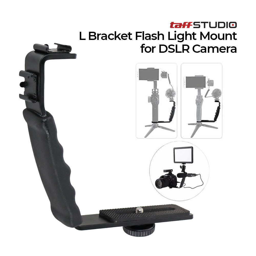 L Bracket Flash Light Mount untuk Kamera DSLR - Murah Berkualitas
