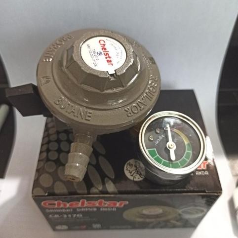Regulator gas merk chelstar meteran gas LPG SNI