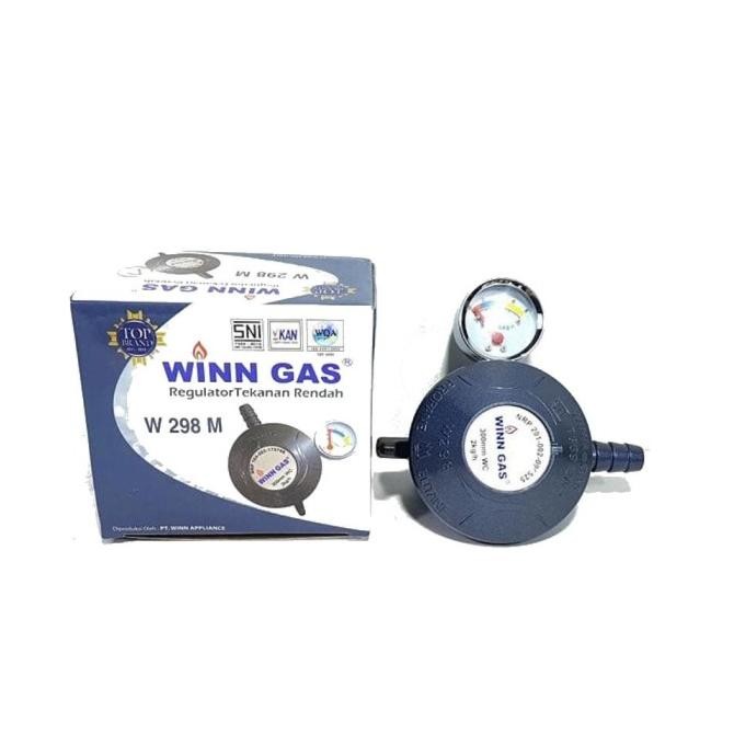Regulator Winn Gas + Meter / Regulator Kompor WinnGas Tekanan Rendah / Regulator Gas Winn Gas