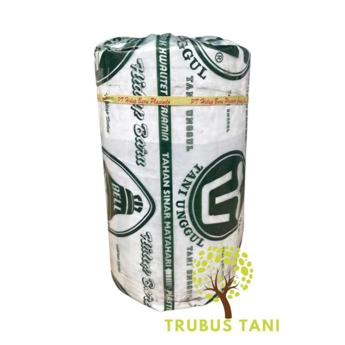 Mulsa BELL 1 Roll 18Kg - lebar 80cm - Plastik Mulsa Hitam Perak Mulsa