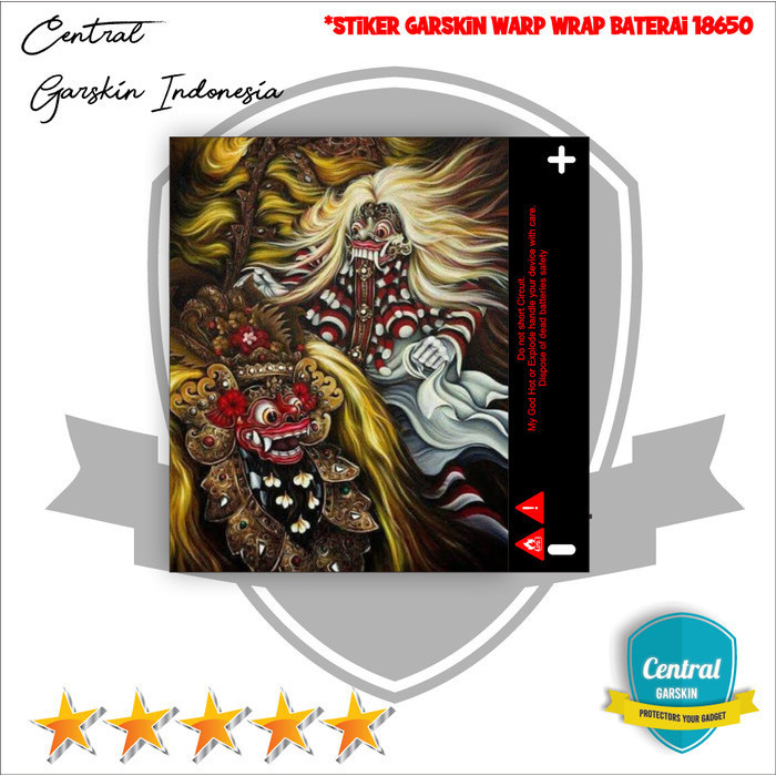

Wrap* Pelindung Baterai Stiker Wrap 18650 Reog Wrap Skin Stiker Garksin CUSTOM Gratis (2pcs)