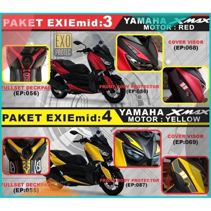 PAKET MIDDLE BODY PROTECTOR XMAX - STRIPING XMAX - AKSESORIS XMAX 250