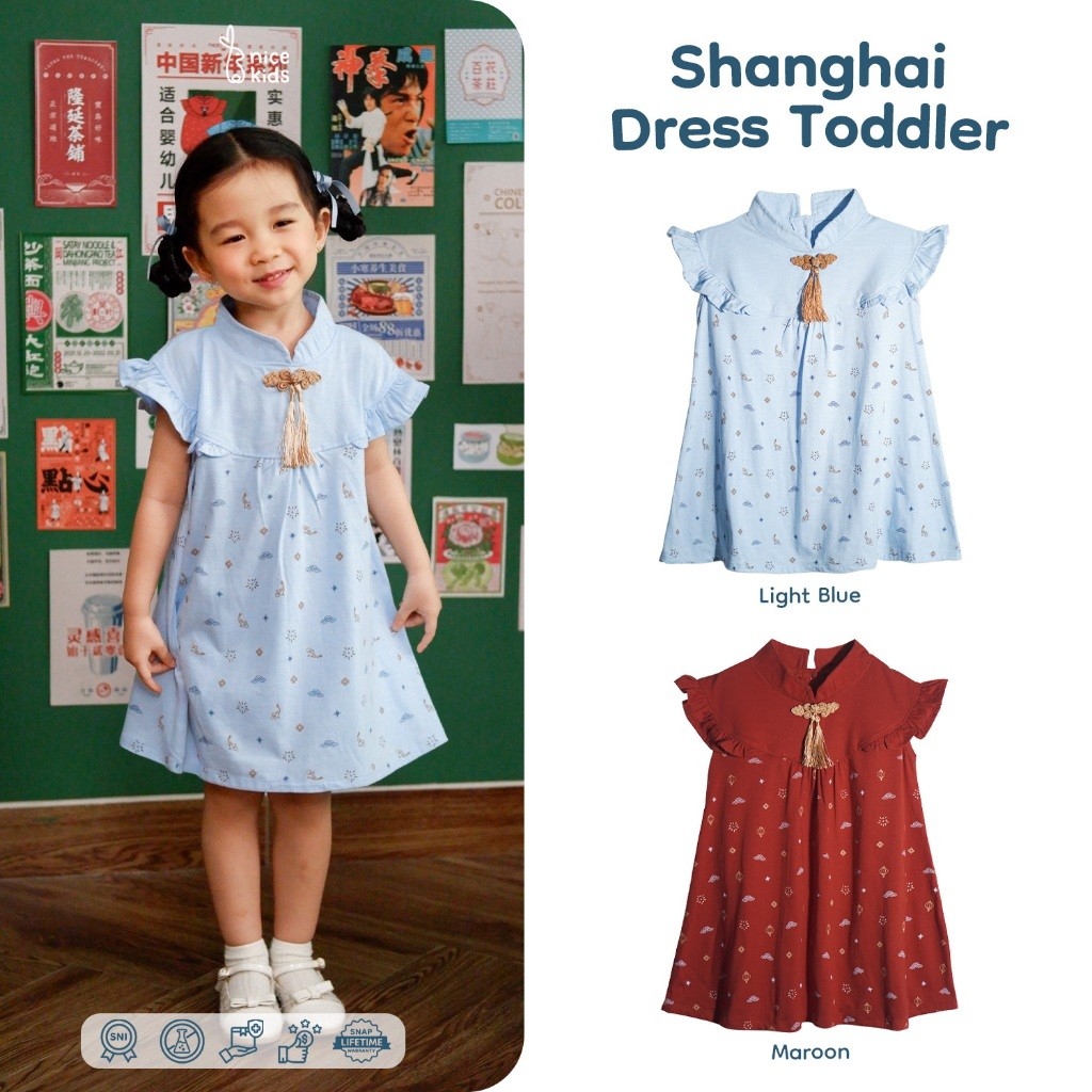 Dreas Imleek Usia 1 Hingga 14 Tahun Anak Perempuan Bju Dreas Imlek Gahun Kid Casual Busana Cheongsam