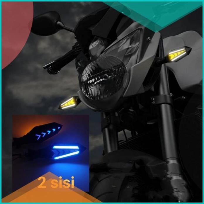 Lampu Sein Motor LED Running 2 Sisi Sen LED Running Lampu Sein Motor 0