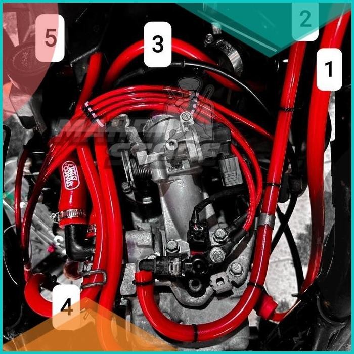 Selang Hawa Head Filter Oli Gardan Radiator Reservoir Samco Vario PCX