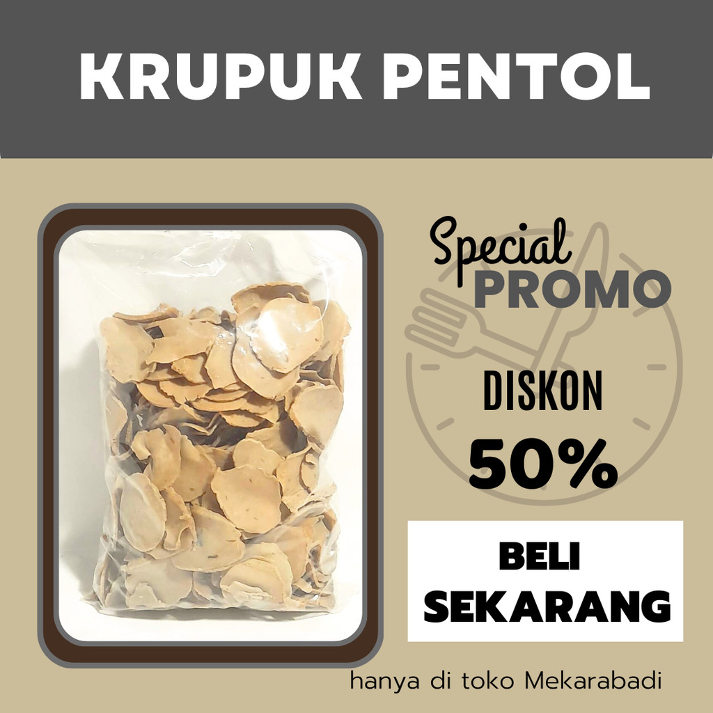 

Krupuk Puli Pentol Kerupuk Puli Mentah Rasa Bawang Kemasan 500 Gram