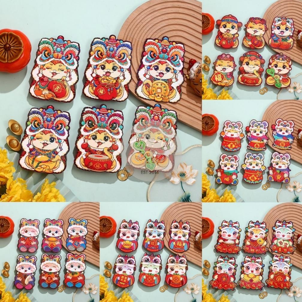 

Angpao Imlek Ular 2025 Angpau Karakter Bulat Hologram 3D Shio Ular Grosir Dragon Timbul 2025 Hongbao Grosir Murah isi 6 pcs Tebal Grosir Motif Karakter Berkualitas Bahan Terbaik
