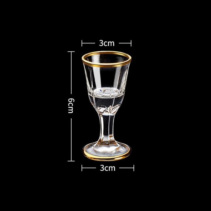 Promo Shooter Glass / Gelas Sloki Kaca Tinggi Tequila Whisky Vodka Shot