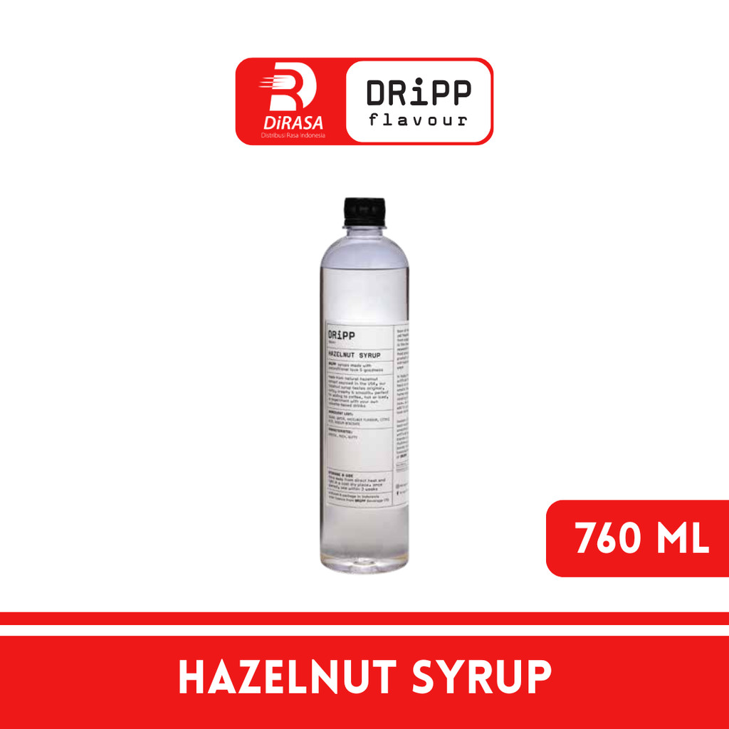 

DiRASA - DRiPP Hazelnut Gourmet Syrup 760 ML Untuk Bisnis HORECA/Barista/Bartender/Mixologist