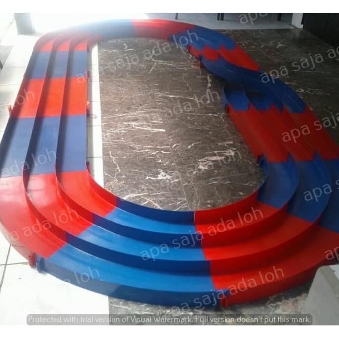 Track Tamiya 3 Jalur Jalanan Jalan Rel Jembatan Belokan Sirkuit Mobil [terbaik]