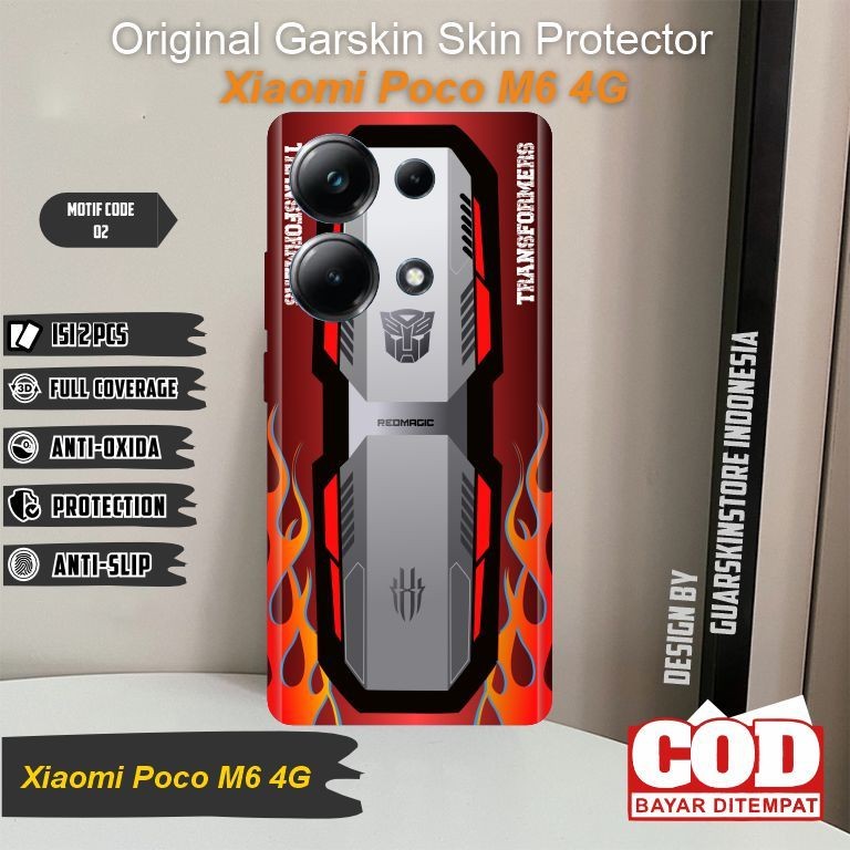 

Wrap* Xiaomi Poco M6 4G Wrap Skin Stiker Garksin CUSTOM Gratis (2pcs)