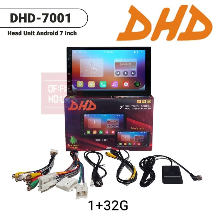 HEAD UNIT ANDROID 7 INCH DOUBLE DIN DHD-7001