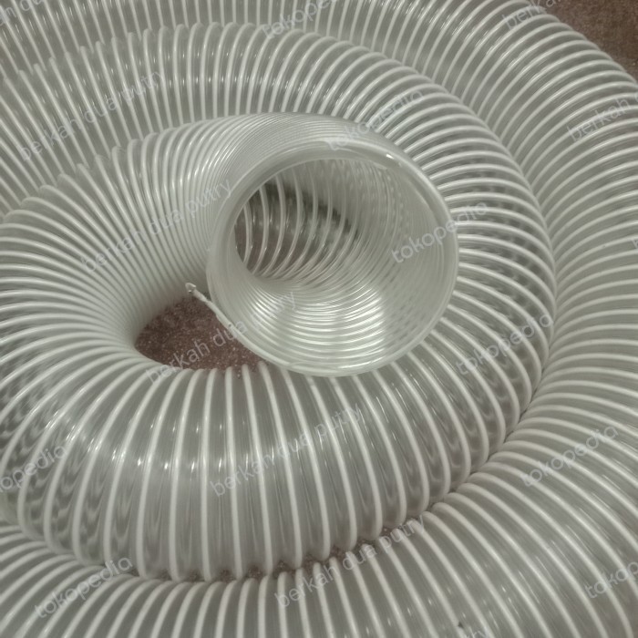 PU ducting hose 6"inch selang flexible vacum pelastik flex meteran