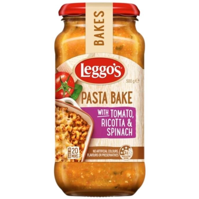 

(SAUS) LEGGOS PASTA BAKE WITH TOMATO RICOTTA & SPINACH 500GR GLM