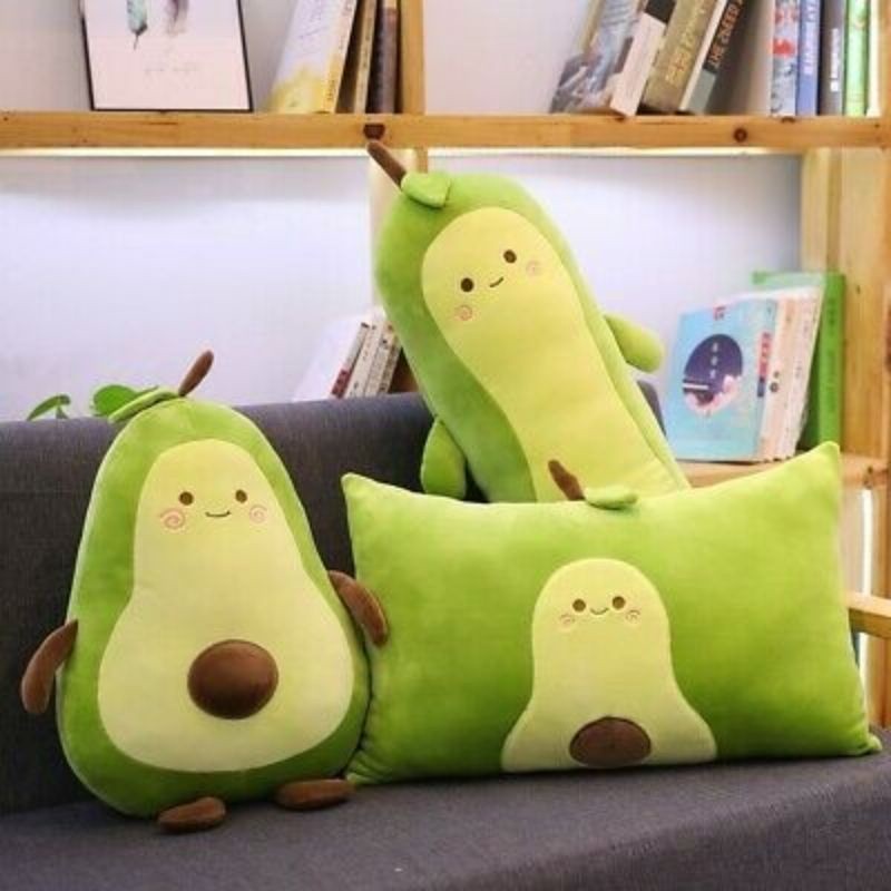 CUCI GUDANG  BANTAL & BONEKA TERMURAH Boneka Bantal Dan Guling Buah Avocado Jumbo/Bantal Boneka Mr