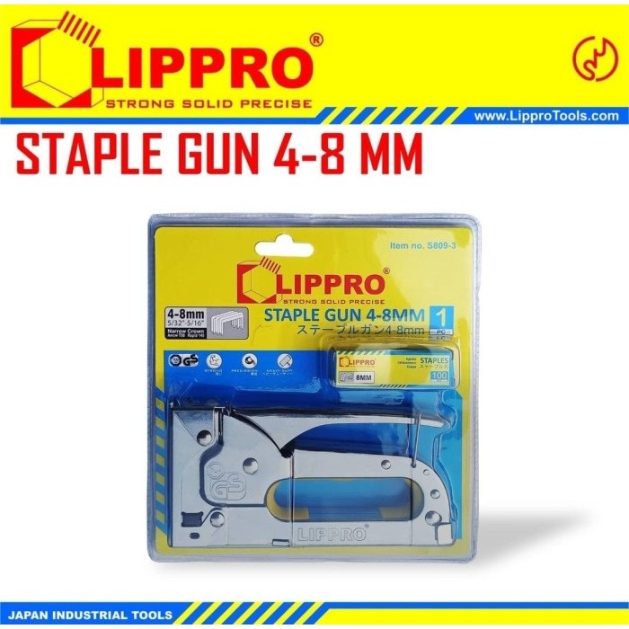 

LIPPRO Staples Gun 4 - 8 mm TackeR Staple STAPLER Jok Tembak Hekter
