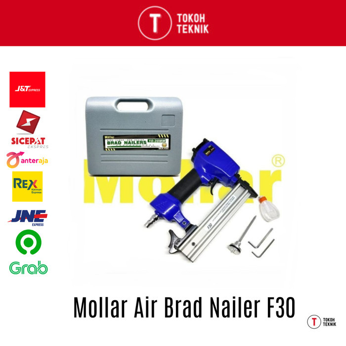 

Mollar Air Brad Nailer F30 Mesin Paku Tembak Angin Lurus Bonus Piston