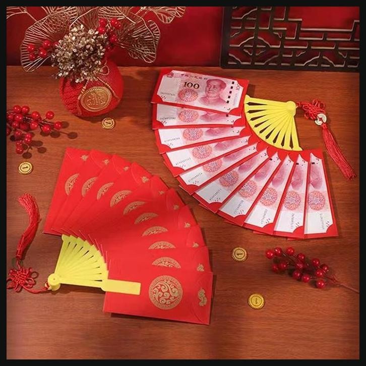 

Angpao Amplop Premium Imlek Tahun Baru Barongsai Kipas Unik