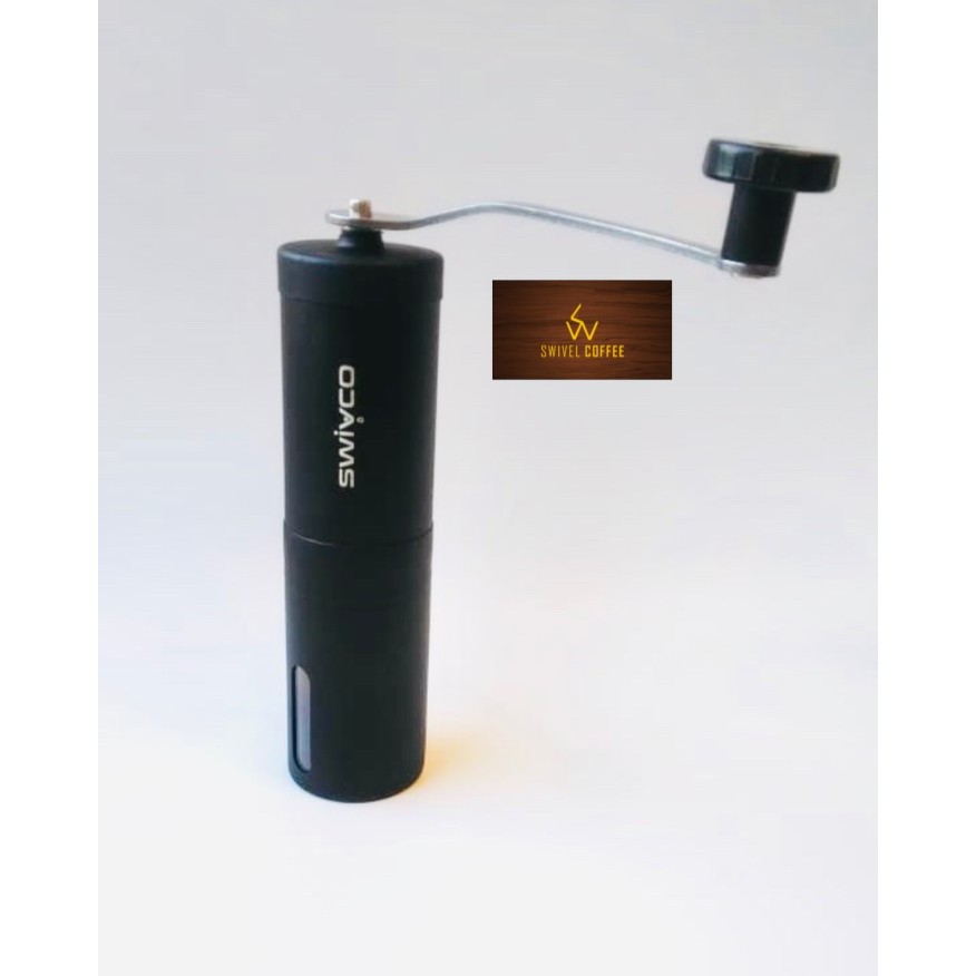 Diskon Coffee Grinder Manual Stainless Black Swivco , Cg-Sw5003.
