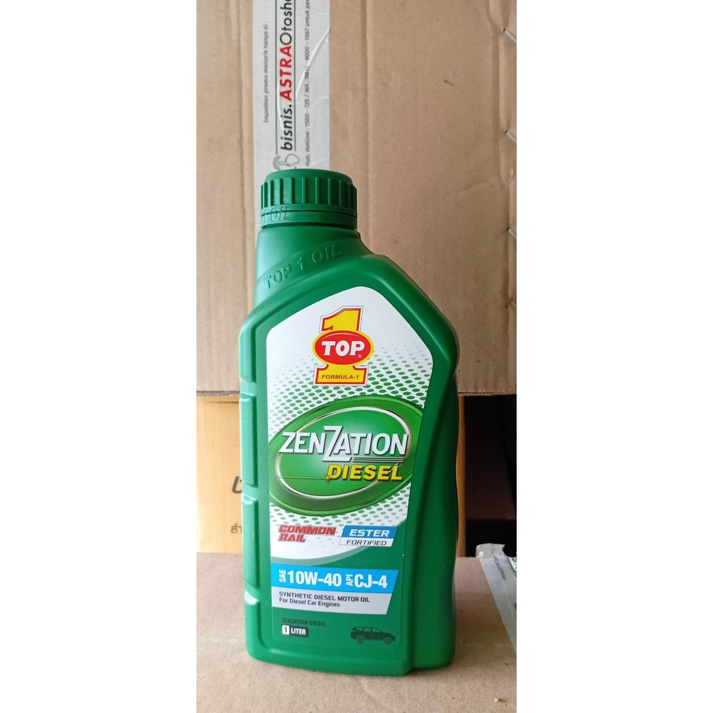 TOP 1 Zenzation Diesel 10W-40 1L – Oli Sintetik untuk Mesin Diesel Modern & Turbo