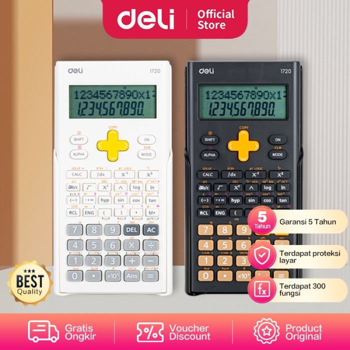 

Promo!! Deli Scientific Calculator / Kalkulator Ilmiah 300 Fungsi E1720