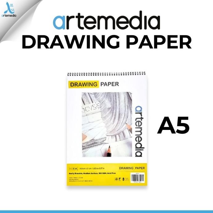 

BUKU SKETSA ARTEMEDIA DRAWING PAPER BOOK A5 WIRE BOUND SKETCHBOOK