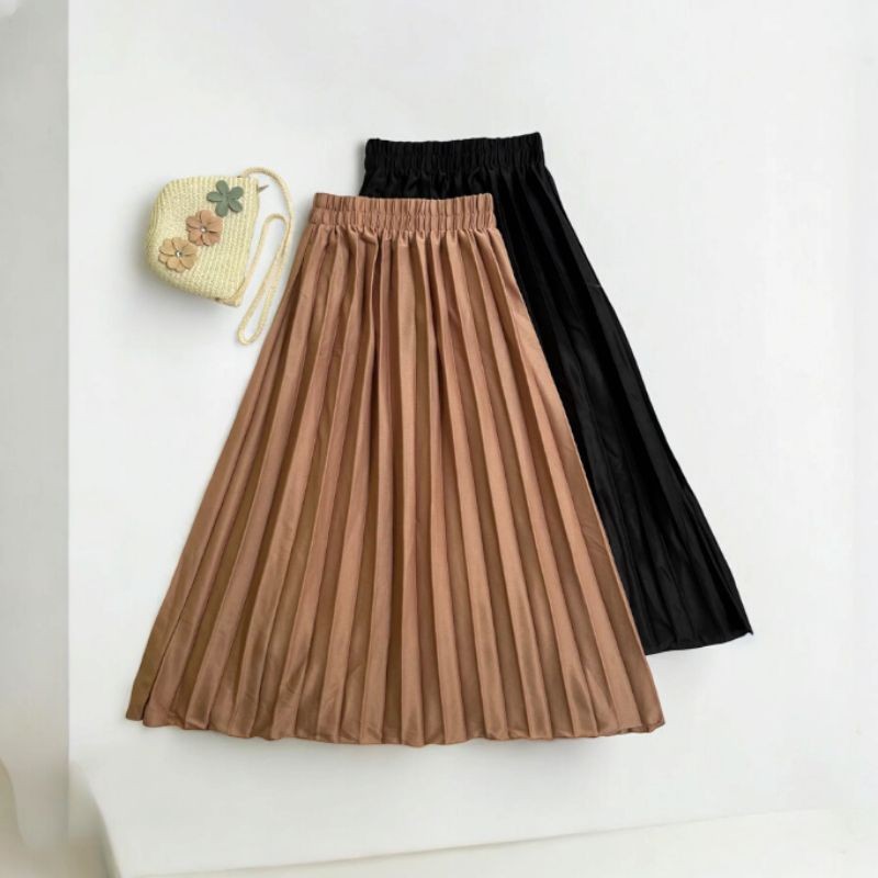 Promo Baju Anak ROK ANAK 4-13 TAHUN / ROK ANAK PLISKET / ROK PLISKET KLOK ANAK TANGGUNG / PLISKET