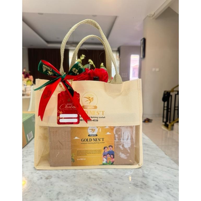 

CR - Goldnest Hamper Natalan/imlek/Lebaran Minuman Sarang Burung Walet Alami (Bridnest) TERLARIS