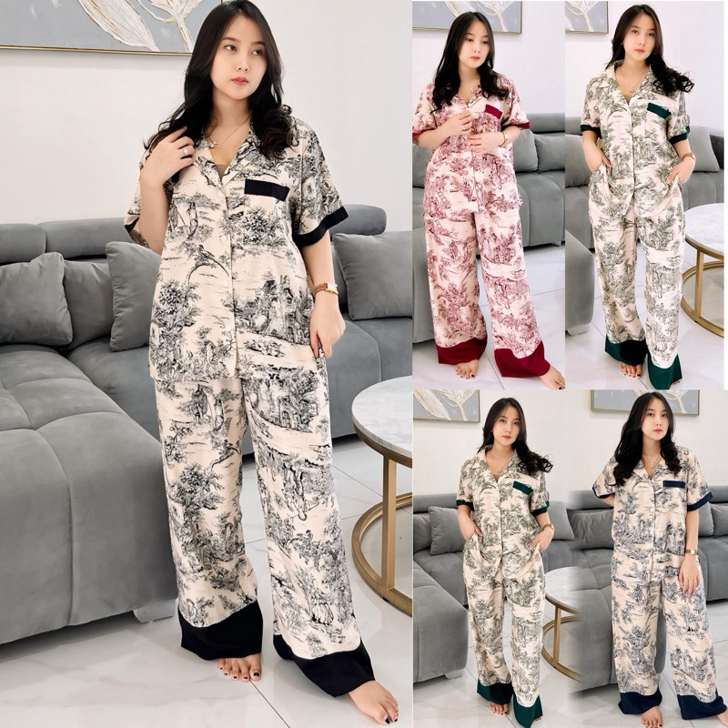Promo Baju Wanita [BEST SELLER] WENGGO - EIRIN Set ( DIOR SERIES ) Rayon Premium One Set Kemeja Baju