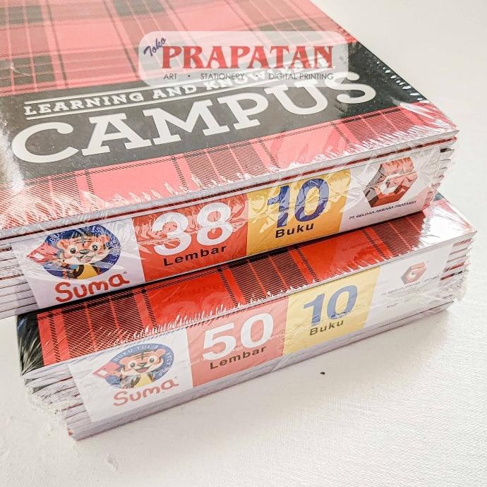 

BUKU TULIS SEKOLAH SUMA CAMPUS 25X17.5CM (10 BUKU) | BUKU CATATAN