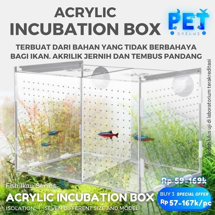 Acrylic Incubation Box / Isolation Box / Akrilik Karantina Ikan