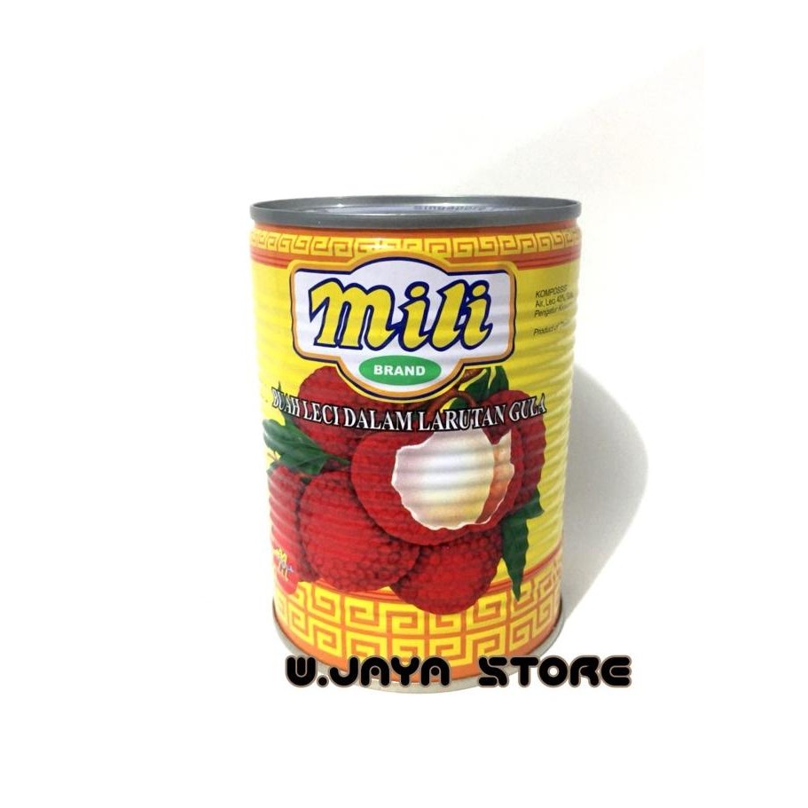 

Mili Lychees In Syrup / Leci Kaleng Mili Stok Terbatas