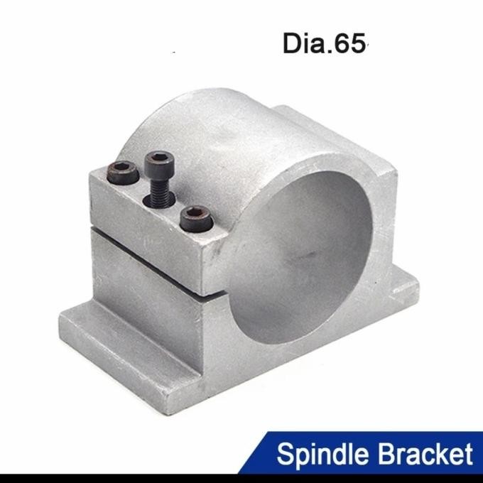 Bracket spindle dudukan router clamp router cnc bracket spindle dia 65