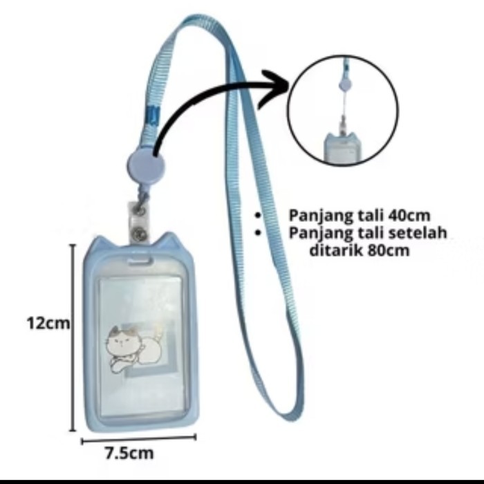 

Bisa Di Tarik - Name Tag Id Card Holder Karakter Gantungan Kartu Akses Mrt E-Money Flazz Busway